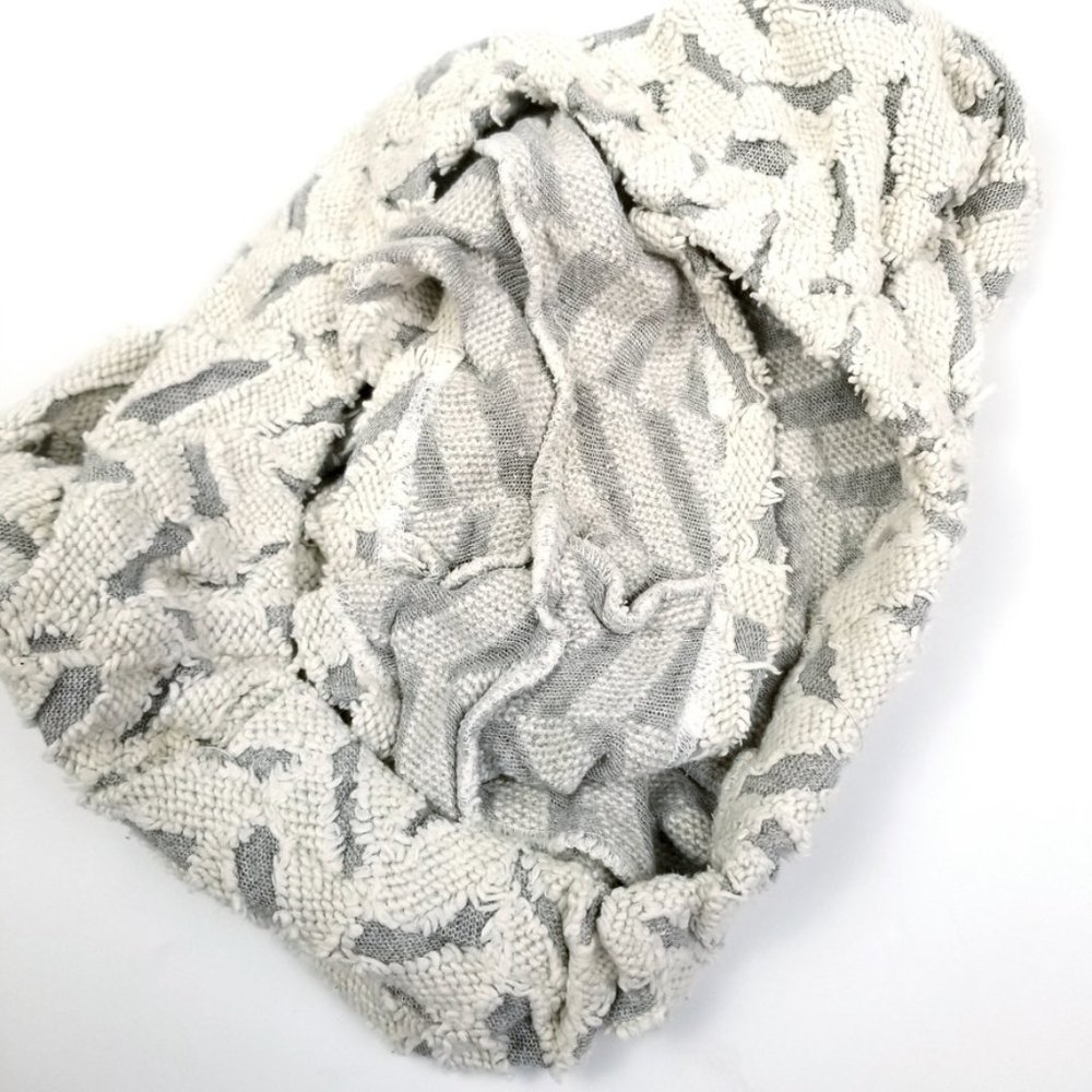 KOCH | Textured Knit Herringbone Shorts White Grey - Picture 8 of 12